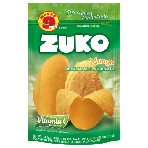 Zuko® Mango Drink Mix Family Pack Perspective: front