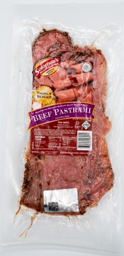 Solomon's Thin Sliced Beef Pastrami Perspective: front