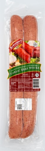 Solomon's™ Glatt Kosher Garlic Beef Sticks Perspective: front