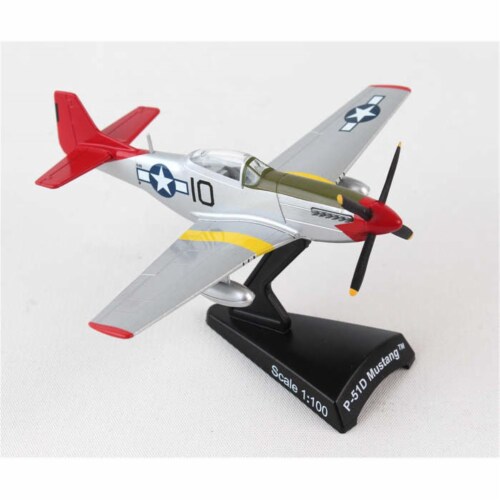 Postage Stamp Planes PS5342-7 1-100 P-51D Mustang Tuskegee Perspective: front