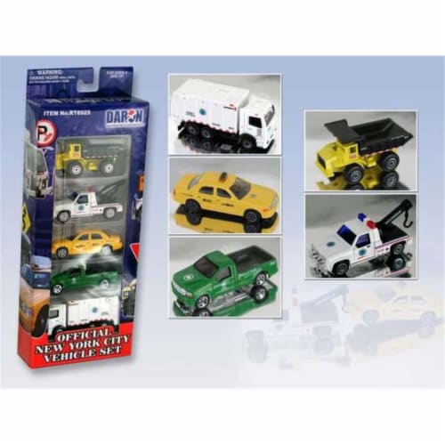 Daron Worldwide Trading RT8925 New York City Official 5 Pc Vehicle Set Perspective: front