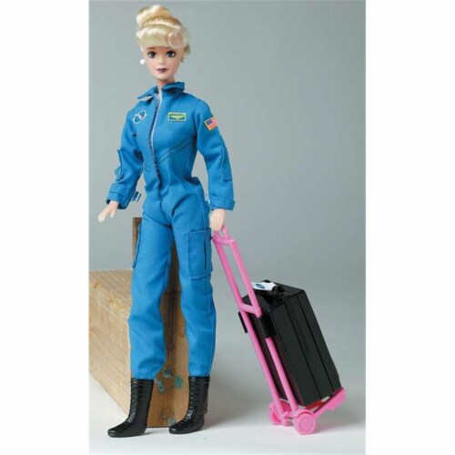 Daron Worldwide Trading  DA500-1 Astronaut Doll Female In Blue Suit Perspective: front