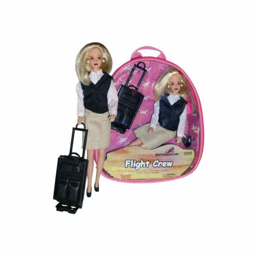 Daron Worldwide Trading  DA950 Southwest Airlines Flight Attendant Doll Perspective: front