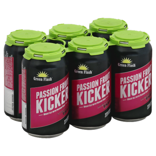 Green Flash Passion Fruit Kicker Wheat Ale Perspective: front