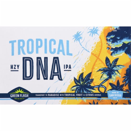 Green Flash Brewing Co. Tropical DNA IPA Beer Perspective: front