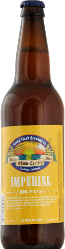 Green Flash Brewing Imperial IPA Perspective: front