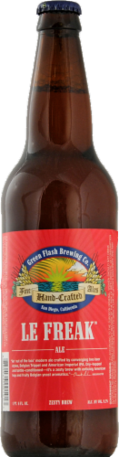 Green Flash Brewing Le Freak Ale Perspective: front