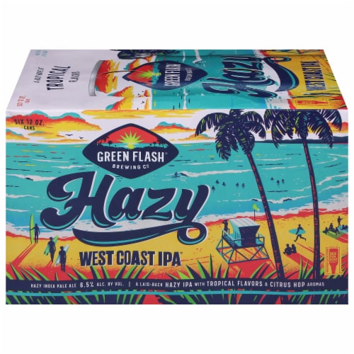 Green Flash Brewing Co.® West Coast IPA Cans Perspective: front