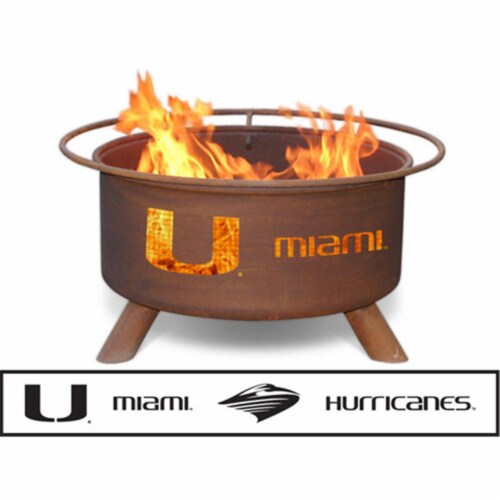 Patina Products F225 University of Miami Fire Pit Perspective: front