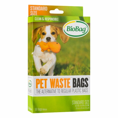 BioBag Standard Size Pet Waste Bags 50 Count Perspective: front
