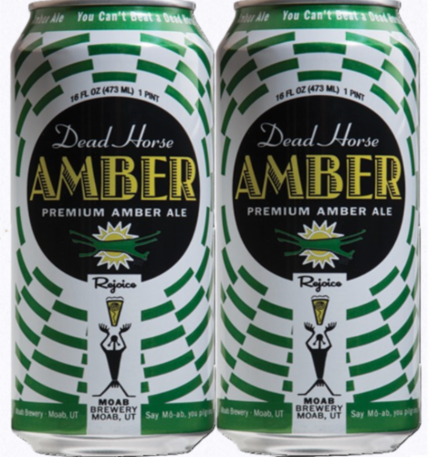 Moab Brewery Dead Horse Amber Ale Perspective: front