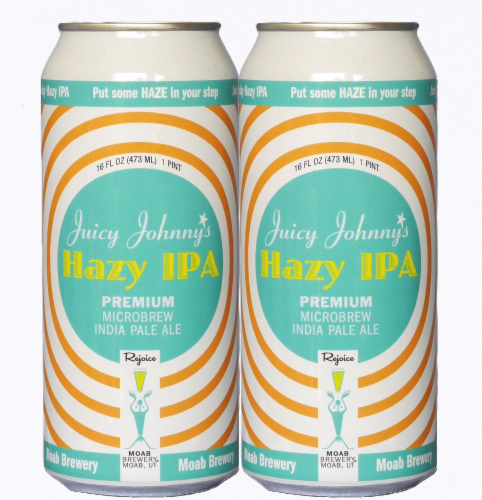 Moab Brewery Hazy IPA Perspective: front