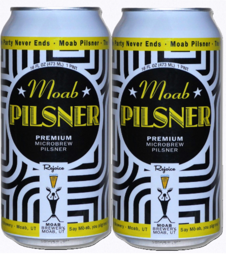Moab Brewery Pilsner Perspective: front