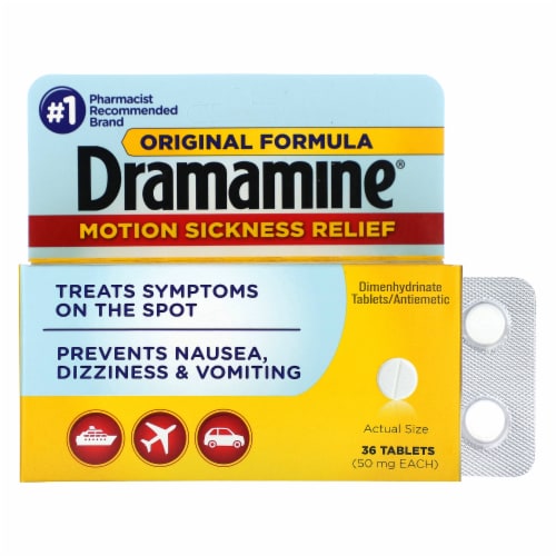 Dramamine® Motion Sickness Relief Tablets 50 mg, 36 ct Fry’s Food Stores