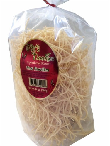 Pat's Noodles Fine Cut Homemade Egg Noodles Perspective: front