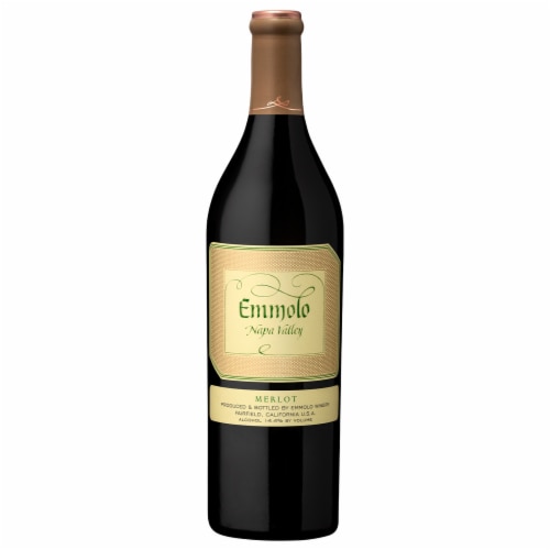 Emmolo Wines Napa Valley Merlot Red Wine Perspective: front