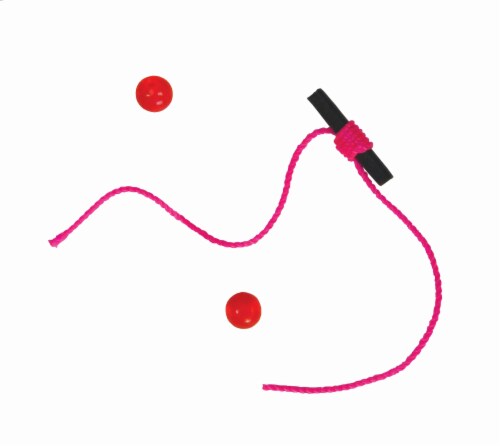 Aero-Float Micro Bobber Stop w/Beads - Pink Perspective: front