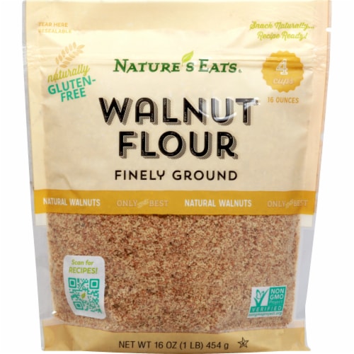 Nature's Eats Gluten-Free Finely Ground Walnut Flour Perspective: front