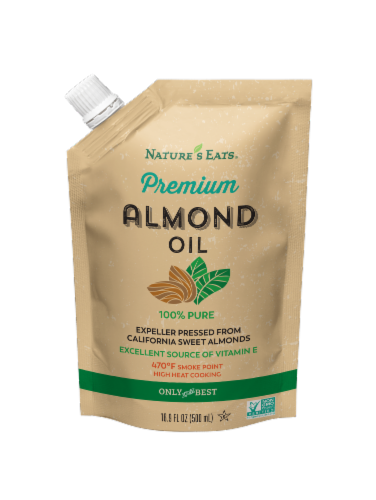 Nature's Eats Premium Almond Oil Perspective: front