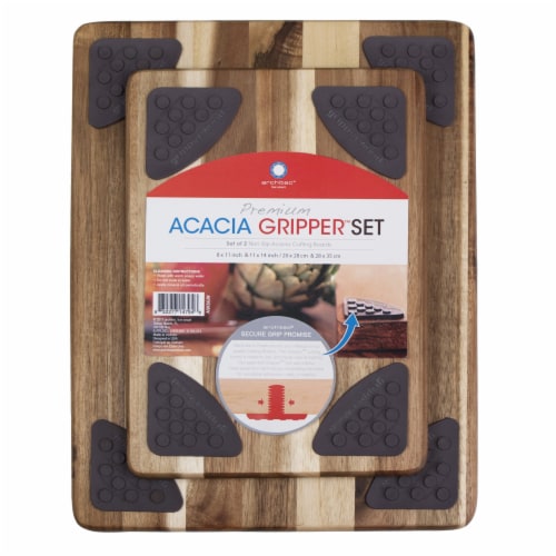 Good Cook Acacia Gripper™ Cutting Board Set Perspective: front