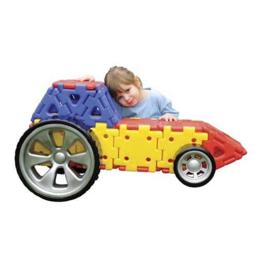 Polydron 1533176 Giant Polydron Vehicles Builders Set, 32 Piece Perspective: front