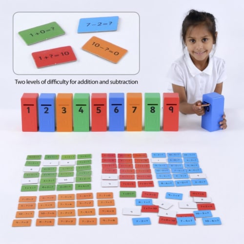 Polydron 1566894 Addition & Subtraction Posting Game Perspective: front