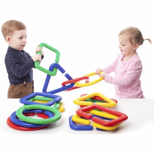 Polydron 1559064 Giant Linking Shapes, Set of 16 Perspective: front