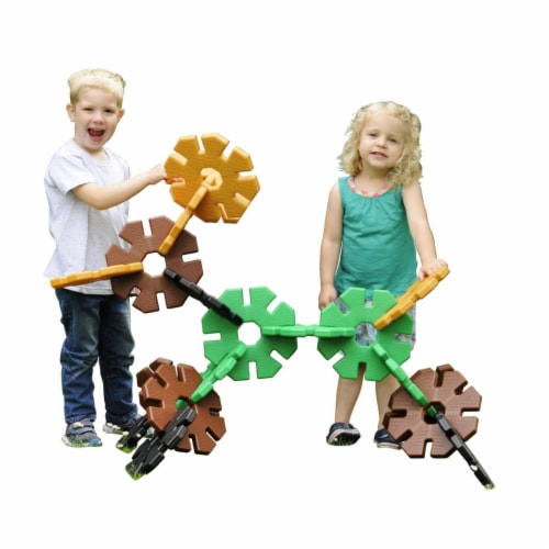 Polydron 1559060 Natural Colors Giant Octoplay, Set of 20 Perspective: front