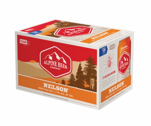Alpine Beer Company Nelson IPA 6-pk 12oz Cans Perspective: front
