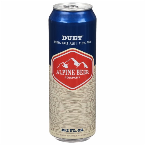Alpine Beer Company Duet® India Pale Ale Perspective: front