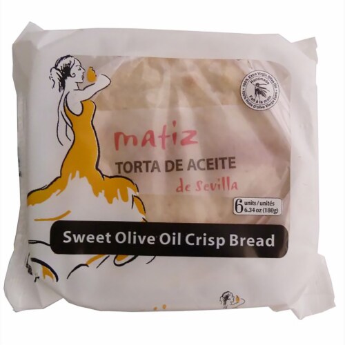 Matiz Torta de Aceite de Sevilla Sweet Olive Oil Crisp Bread 6 Count 6.34 oz Perspective: front