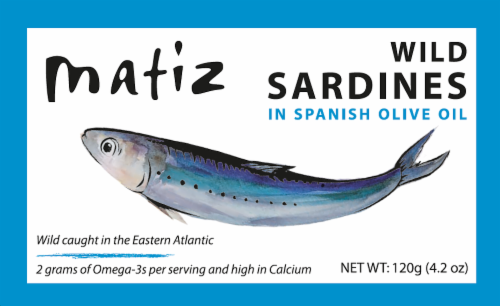 Matiz Wild Sardines in Spanish Olive Oil Perspective: front
