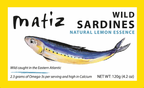 Matiz Gallego Sardines With Lemon Perspective: front