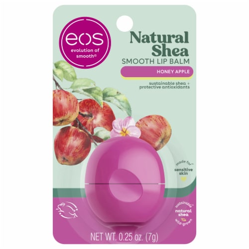 eos® Visibly Soft Lip Balm Sphere - Honey Apple Perspective: front