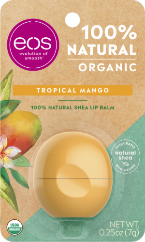 EOS®  Tropical Mango Natural Shea Lip Balm Perspective: front