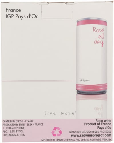 Big Hammer Wines Rose All Day Cans Perspective: front