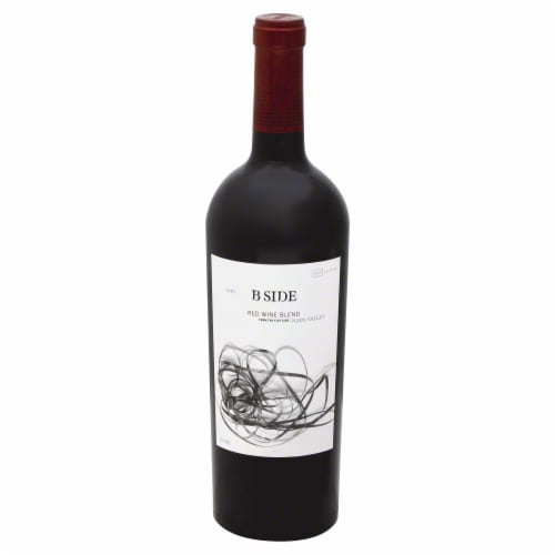 B Side California Red Blend Wine Perspective: front