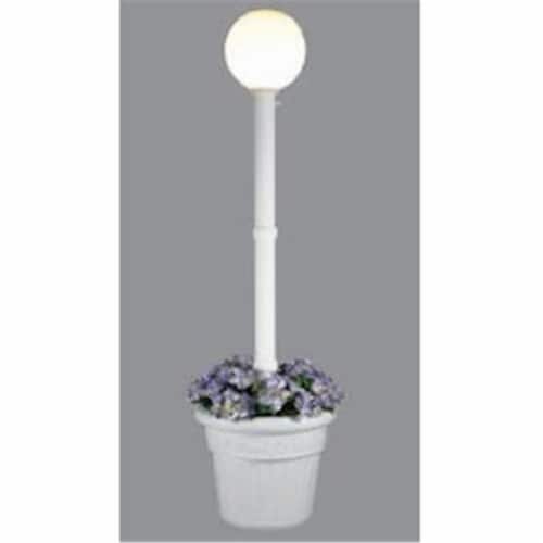 Patio Living Concepts Milano 68001 - White with White Globe Lantern Planter Perspective: front