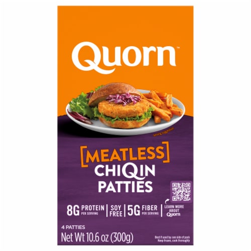 Quorn™ Meatless Patties Frozen Meal Perspective: front