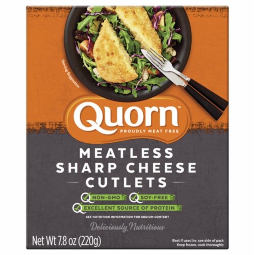 Quorn Meatless Sharp Cheese Cutlet Perspective: front