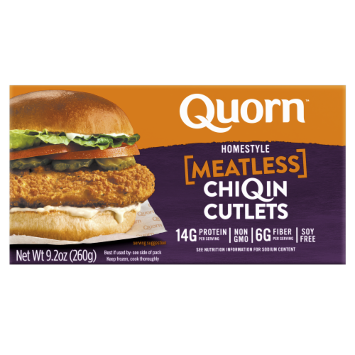 Quorn™ Homestyle Meatless ChiQin Cutlets Perspective: front