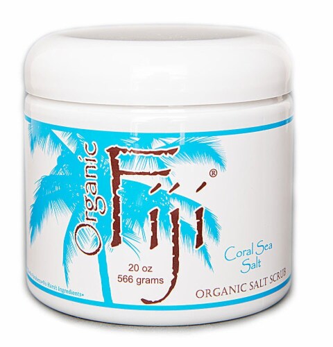 Organic Fiji  Coral Sea Salt Face & Body Sugar Polish Perspective: front