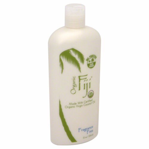 Organic Fiji Fragrance Free Organic Virgin Coconut Oil Perspective: front