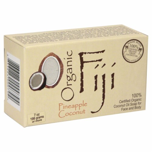 Organic Fiji Pineapple Coconut Soap Perspective: front