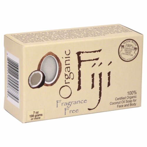 Organic Fiji Fragrance Free Soap Perspective: front