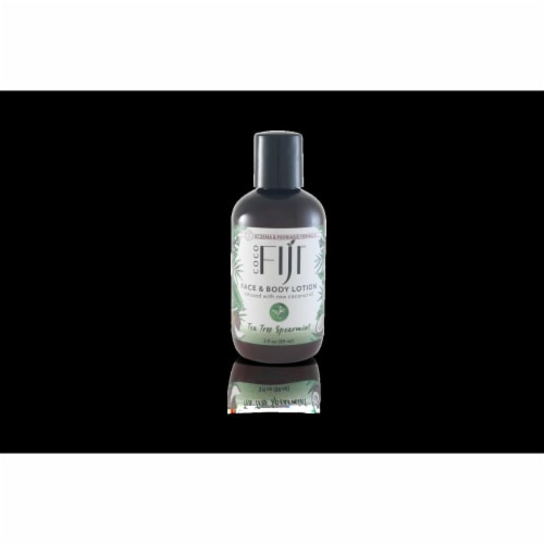 Organic Fiji 833884001043 3 oz Tea Tree Spearmint Coconut Oil Perspective: front
