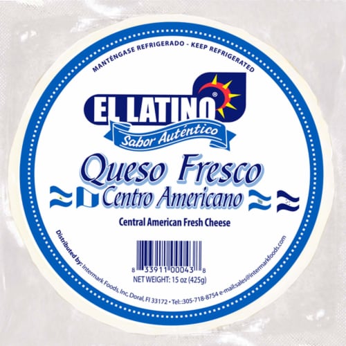 El Latino Central American Fresh Cheese Perspective: front