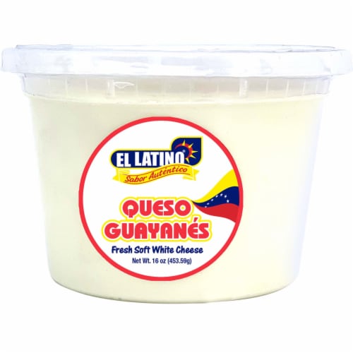 El Latino Fresh Soft White Queso Cheese Perspective: front