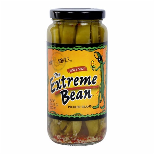 The Extreme Bean™ Hot & Spicy Pickled Beans Perspective: front
