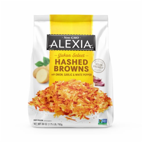 Alexia® Yukon Select Hashed Browns with Onion, Garlic & White Pepper 28oz Perspective: front